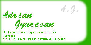 adrian gyurcsan business card