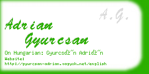 adrian gyurcsan business card